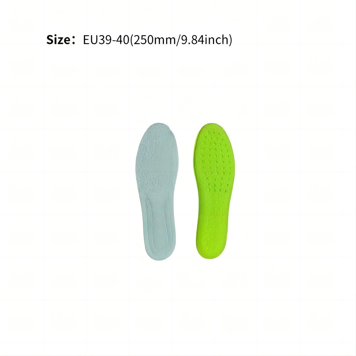 1 pair of shock-absorbing insoles for ultimate comfort and support in sports and daily activities - breathable and soft for happy feet.