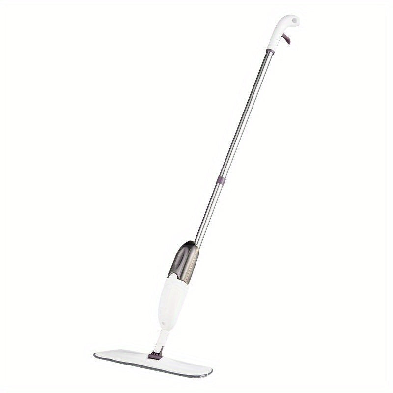 Flat Mop with Water Mist and No-Hand Wash Pad - Stainless Steel Spray Mop for Home Cleaning in Living Room, Bedroom, Bathroom, Toilet, and Kitchen