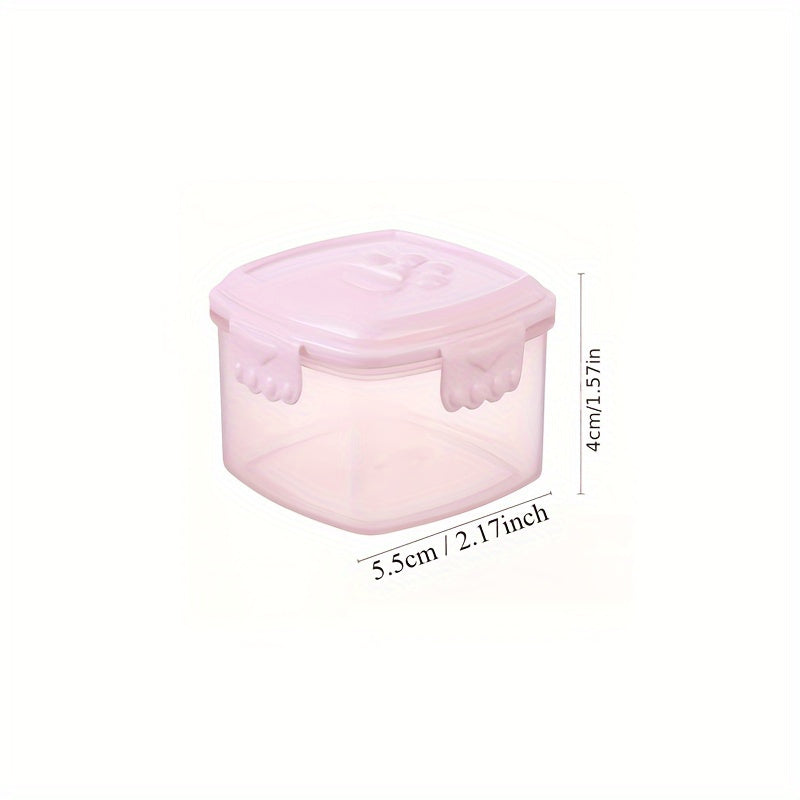 Set of 4 Mini Food Storage Containers - Durable, Portable Containers with Leakproof Lids for Lunches, On-the-Go & Cooking - BPA-Free, Ideal for Sauces, Snacks & Dressings - Safe for Dishwasher & Microwave