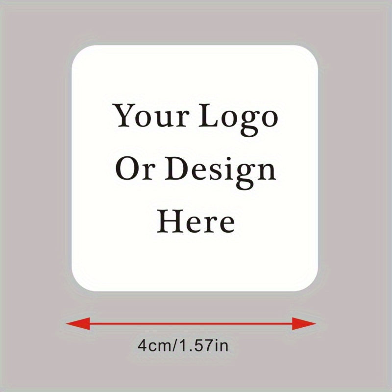 Tailored Custom Stickers, (Must Upload Your Logo or Image) Ideal for Businesses, Wedding Favors, Marketing - No Peel-off, Sturdy Paper, Waterproof, UV Resistant, Multiple Dimensions - Perfect for Gift Packaging, Notebooks, Hydration Vessels