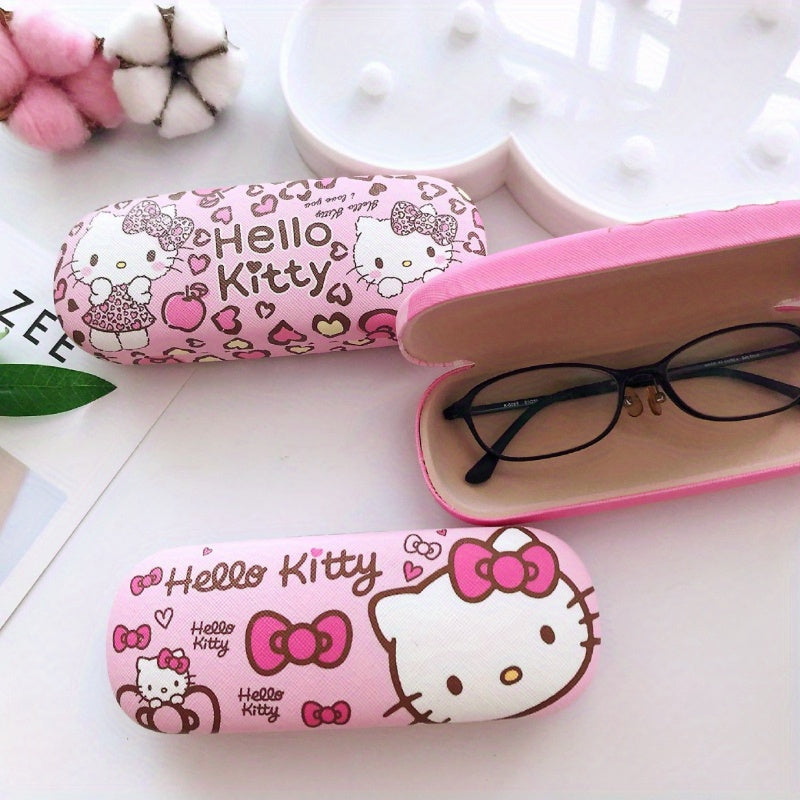 Women's Sanrio Hello Kitty Fashion Glasses Case made of tough silicone, designed to resist scratches and pressure.