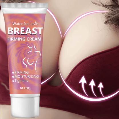 Water Ice Levin Breast Firming Cream 60g for Women Post-Pregnancy and General Use, with Lactic Acid, Hyaluronic Acid, Vitamin C, E, and Nicotinamide.