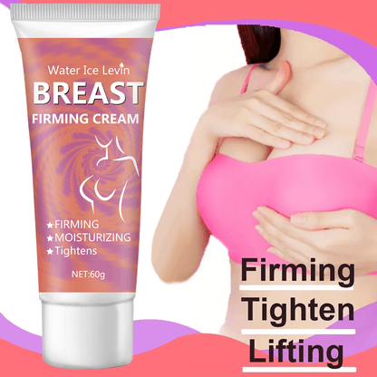 Water Ice Levin Breast Firming Cream 60g for Women Post-Pregnancy and General Use, with Lactic Acid, Hyaluronic Acid, Vitamin C, E, and Nicotinamide.