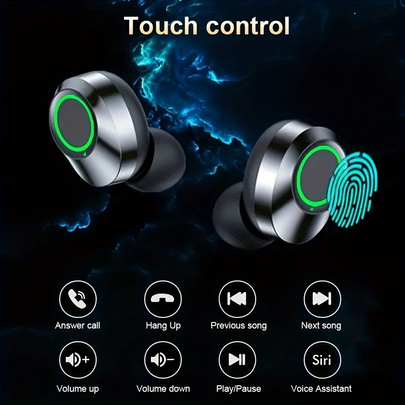 2024 Version TWS Wireless Earphones with LED Screen, Sound Isolation, In-Ear Gaming Headsets, Long Battery Life, High-Quality Plastic Build, Audio Excellence, Emergency Phone Charging.