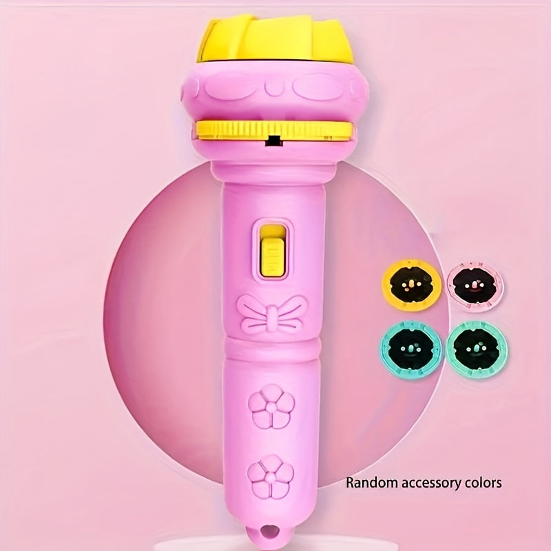 Fun and Educational Interactive Projection Flashlight Toy for Kids - Animal & Nature Projections for Learning - Made of Sturdy Plastic, Multiple Color Choices Available (Pink, Purple, Green) - Perfect Birthday Present for Children