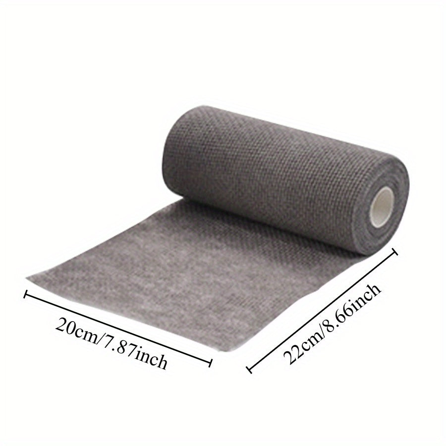 1 roll containing 25 single-use microfiber cleaning wipes for household kitchen use, serving as a convenient dishcloth or paper towel replacement option.