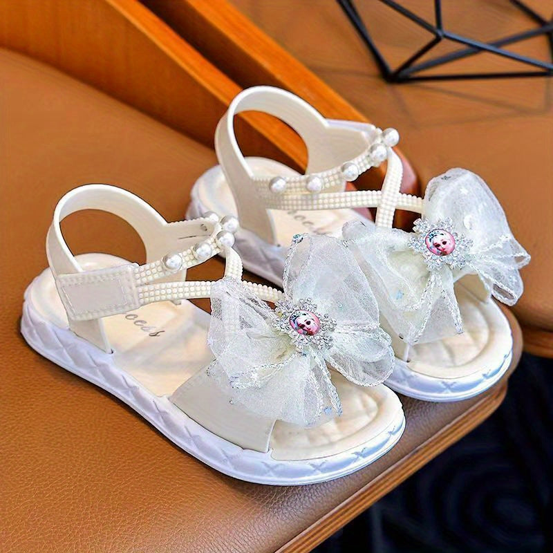 New for summer 2024: Non-slip girls' sandals with soft soles, perfect for medium and large children. Ideal for little princesses at the beach.