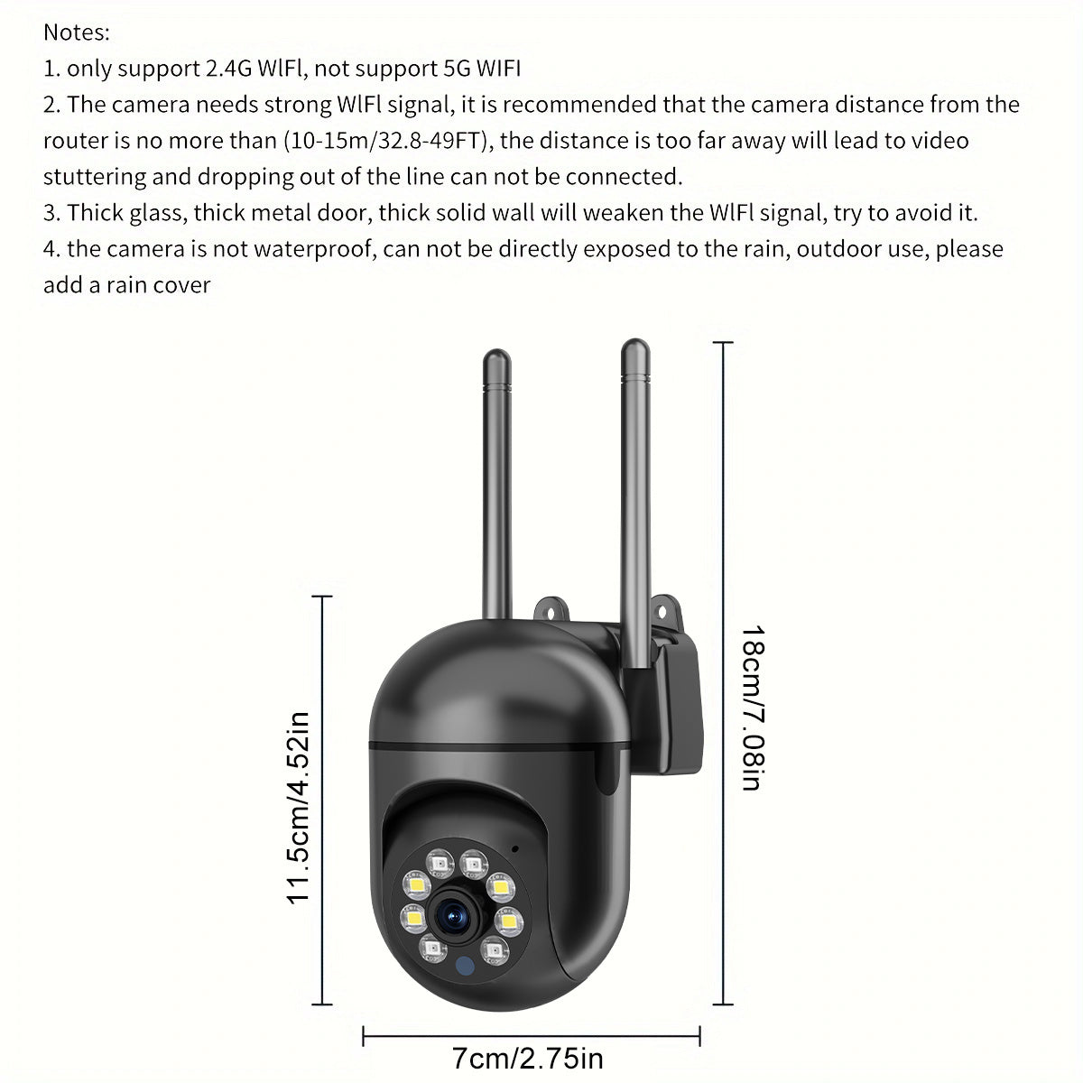 Get the ultimate security with the 4-Pack of WJG Wireless HD Security Cameras. These cameras feature 1080p Smart Surveillance with Audio, Motion Tracking, Two-Way Audio, Wi-Fi connectivity, and can be used indoors or outdoors. With 360° PTZ capabilities