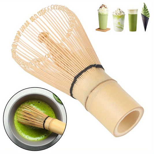 Artisanal kitchen utensils for making Matcha Green Tea, complete with a traditional Bamboo Whisk for authentic Japanese tea ceremonies.