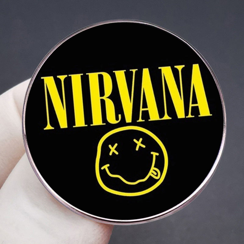 Golden Punk Rock Music Pin for the Band Belongs to Golden Badge Accessory.