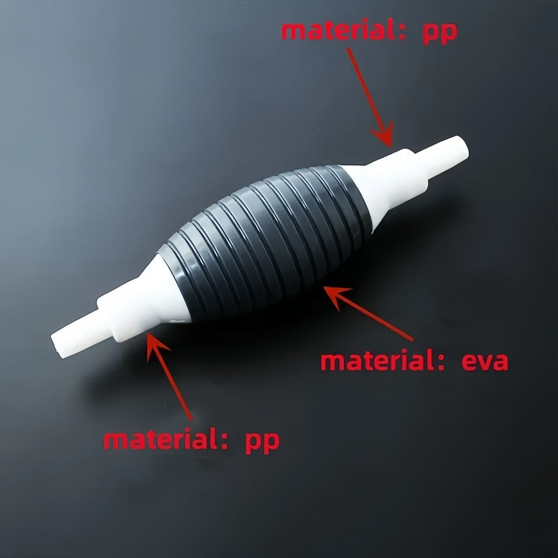 3-piece manual primer set for delivering fuel and liquids, includes fuel pump, pipeline, and rubber bulb pump for vacuum fuel delivery. Specifically used for gasoline.