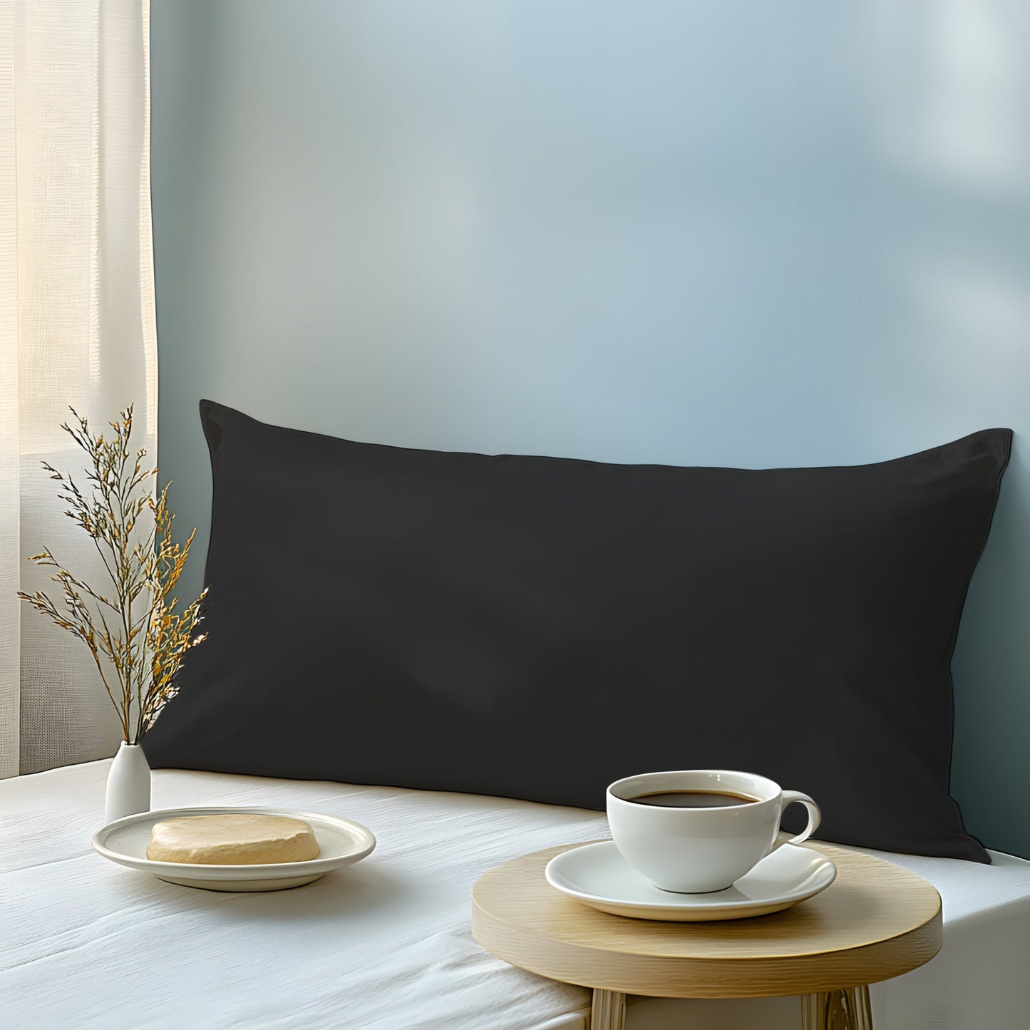 Indulge in the comfort of our luxurious twill natural fiber pillowcase, designed to be soft, breathable, and machine washable for your convenience. Ideal for use in bedrooms, guest rooms, and hotels, this pillowcase also makes a perfect gift for