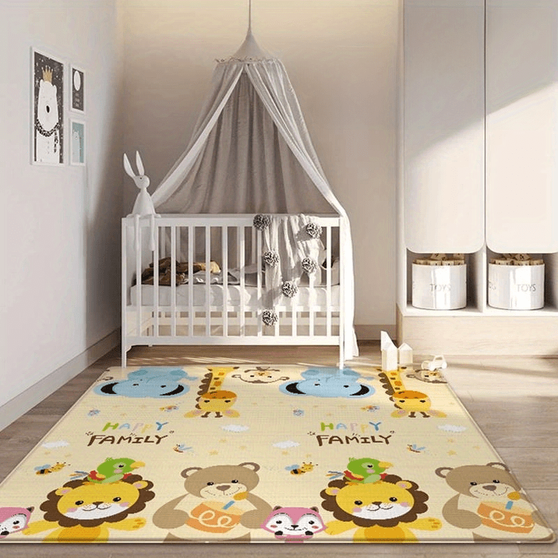 Soft and Non-Toxic High-Quality Play Mat for Young Children - Perfect for Living Room and Bedroom - Thin 0.5cm Thickness with a Variety of Colors