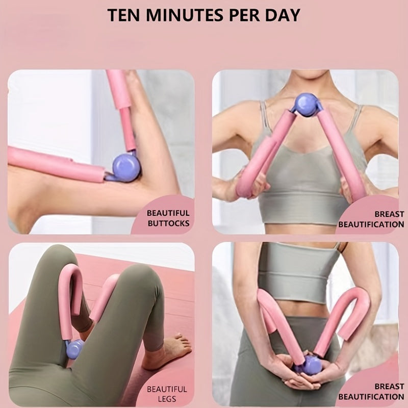 Multifunctional muscle toning device for home health and fitness, targeting thighs, butt, and pelvic floor. Perfect for postpartum recovery and daily 10-minute workouts.