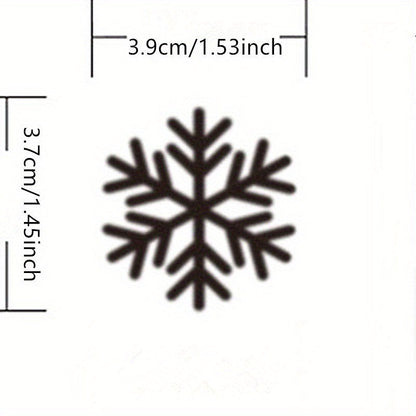 These Christmas Window Decals include 80 removable static cling snowflake stickers in white, perfect for holiday glass decor. They require no electricity or feathers to adhere.