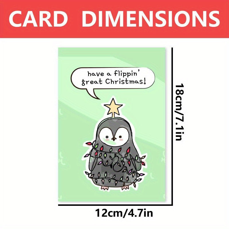 Hilarious Christmas Card for All - Ideal Present for Loved Ones, Spouse, Parents, Children, and Significant Other - Top-Notch Paper, Whimsical Illustration