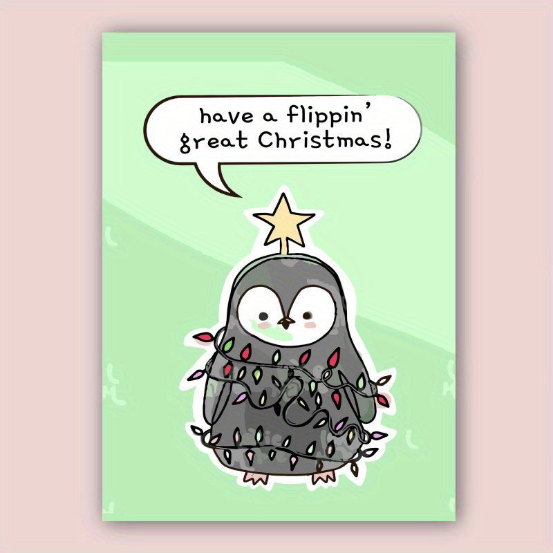 Hilarious Christmas Card for All - Ideal Present for Loved Ones, Spouse, Parents, Children, and Significant Other - Top-Notch Paper, Whimsical Illustration