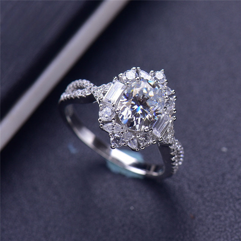 The versatile 925 Sterling Silver Moissanite Engagement Ring, featuring a stunning 1.5 carat stone, is perfect for all occasions throughout the year. Whether it's for daily wear, parties, or as a special gift for Thanksgiving and the holidays, this ring