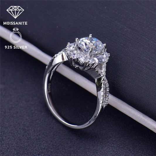 The versatile 925 Sterling Silver Moissanite Engagement Ring, featuring a stunning 1.5 carat stone, is perfect for all occasions throughout the year. Whether it's for daily wear, parties, or as a special gift for Thanksgiving and the holidays, this ring