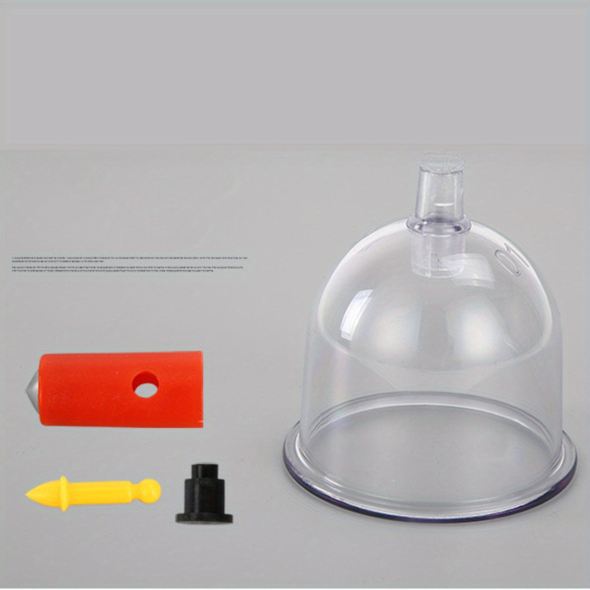 Home use vacuum cupping set with 32 suction cups.