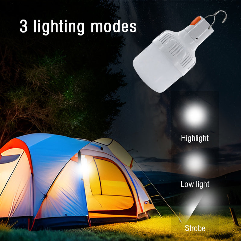 4-Pack LED Camping Lanterns, Rechargeable USB Hands-Free Tent Light for Adventure, Climbing, Emergency - Matte ABS, 36V Max