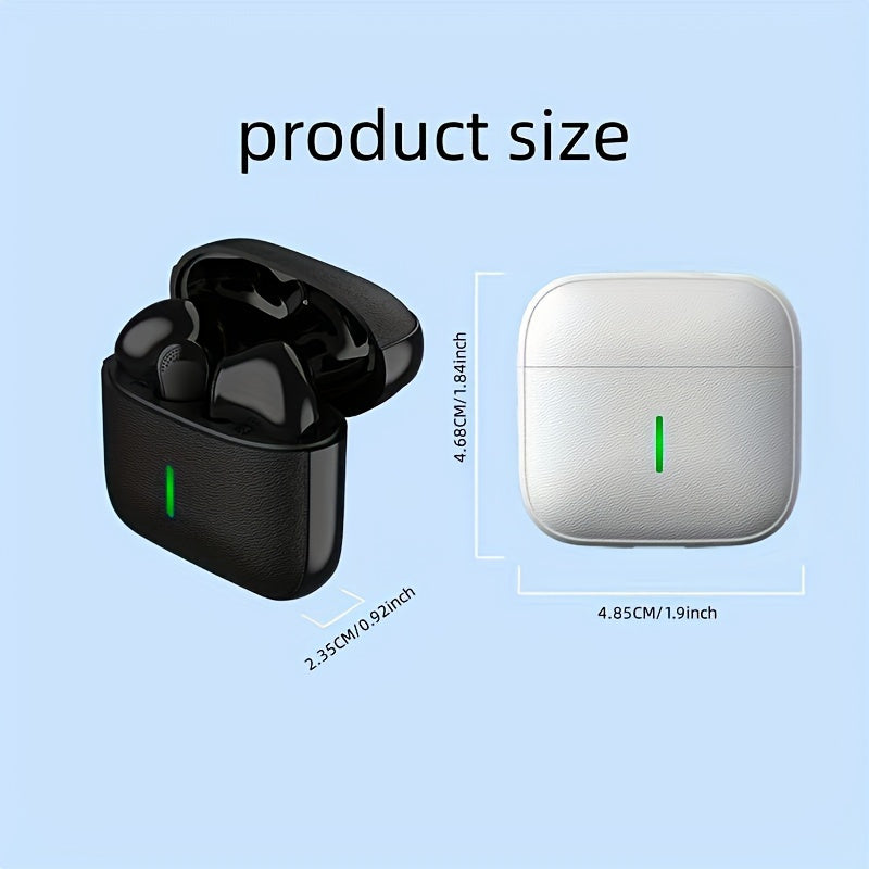 Wireless earbuds with long battery life and touch controls for Android and iPhone.