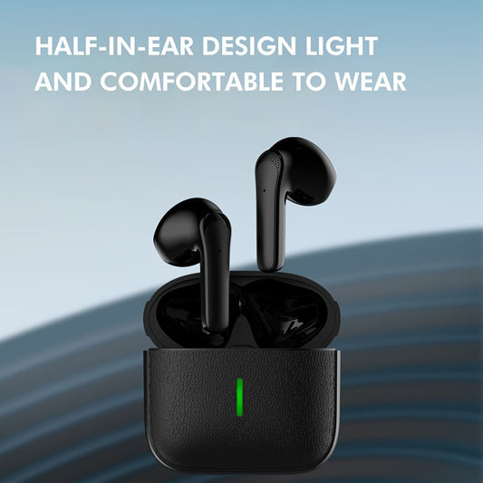 Wireless earbuds with long battery life and touch controls for Android and iPhone.