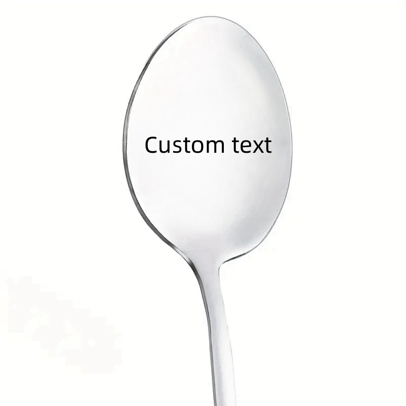 Stainless Steel Spoon with Mirror-Polished Engraving - Perfect for Coffee, Ice Cream, or as a Funny Gift for Birthdays, Weddings, Anniversaries, or Christmas.