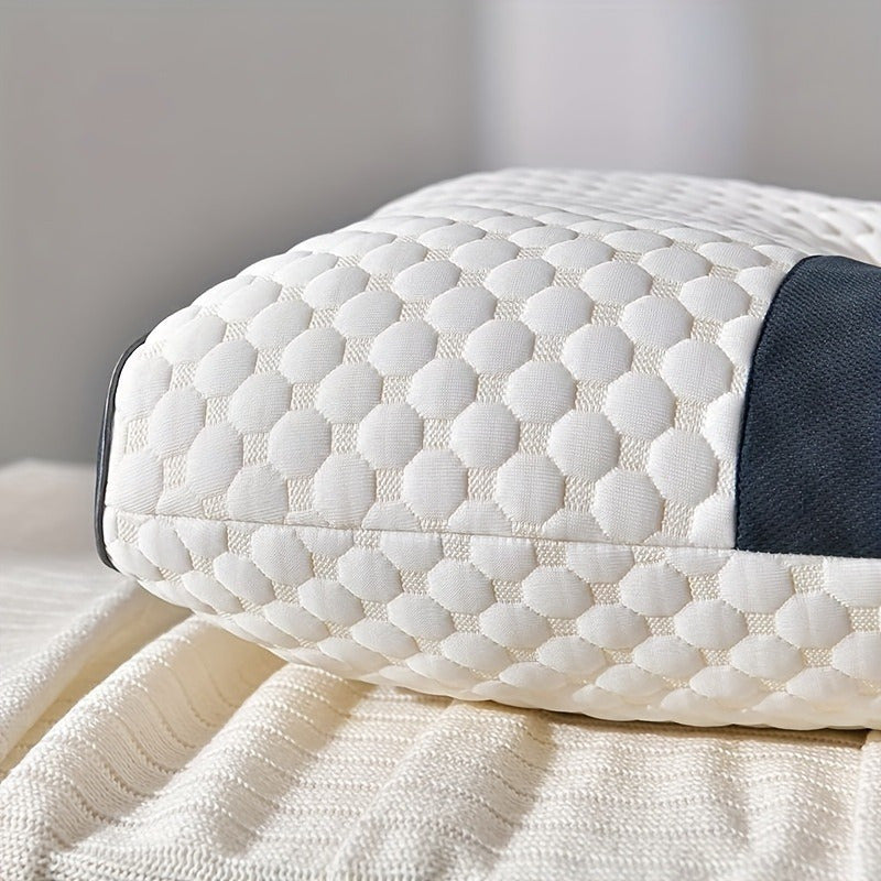 Knitted pillow for neck protection, sleep massage, moisture absorption, and breathable for household and decoration in living room and bedroom.