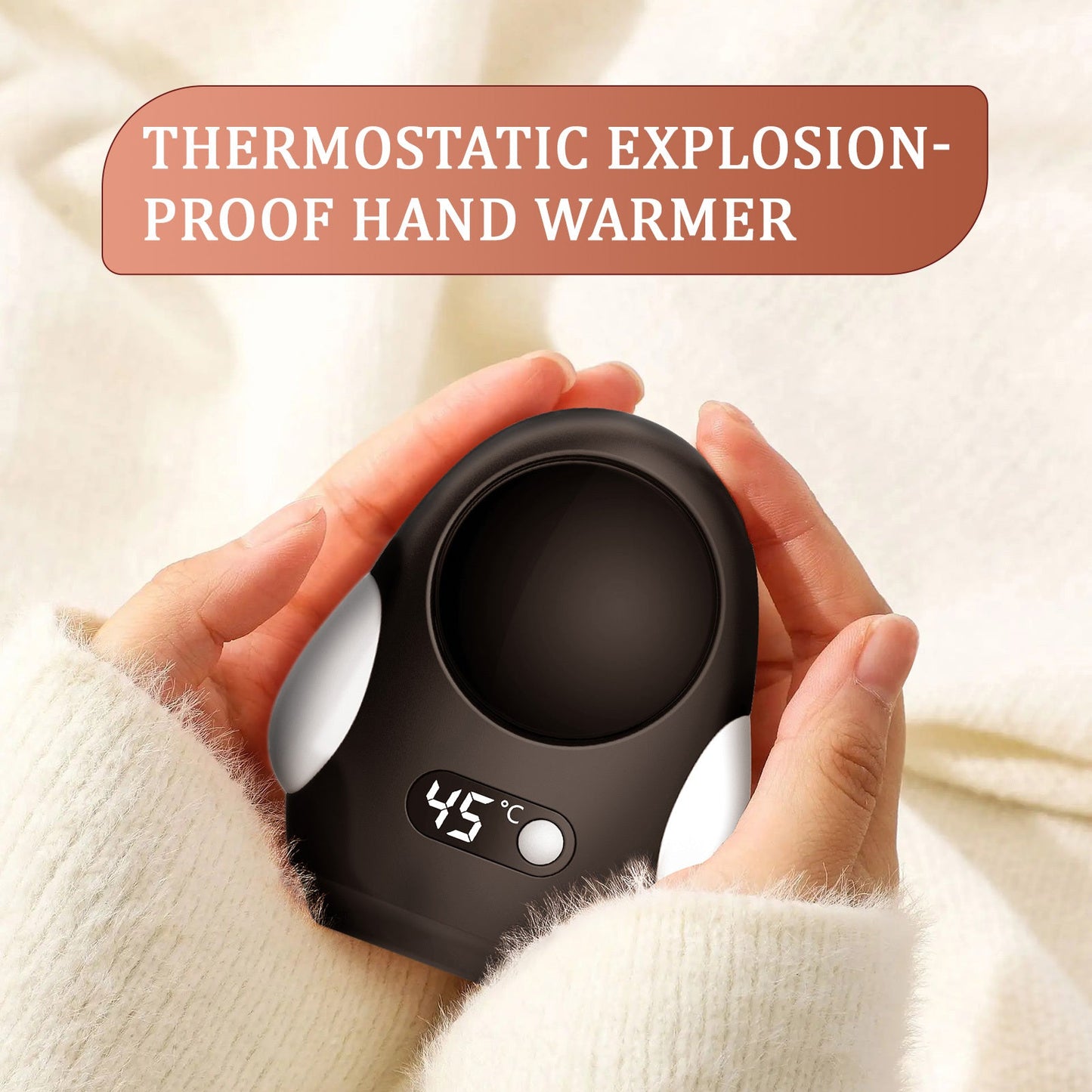 Get Your Hands on the Adorable Penguin Hand Warmer - Stay Warm Anytime, Anywhere with Instant Heat and Temperature Display, Handy USB Rechargeable Electric Heater for Both Men and Women, Ideal Holiday Present.