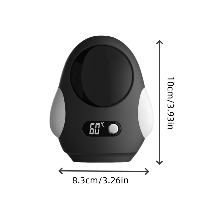 Получите очаровательный пингвин-грелку для рук - оставайтесь в тепле в любое время и в любом месте с мгновенным теплом и дисплеем температуры, удобным USB-заряжаемым электрическим обогревателем для мужчин и женщин, идеальный праздничный подарок.