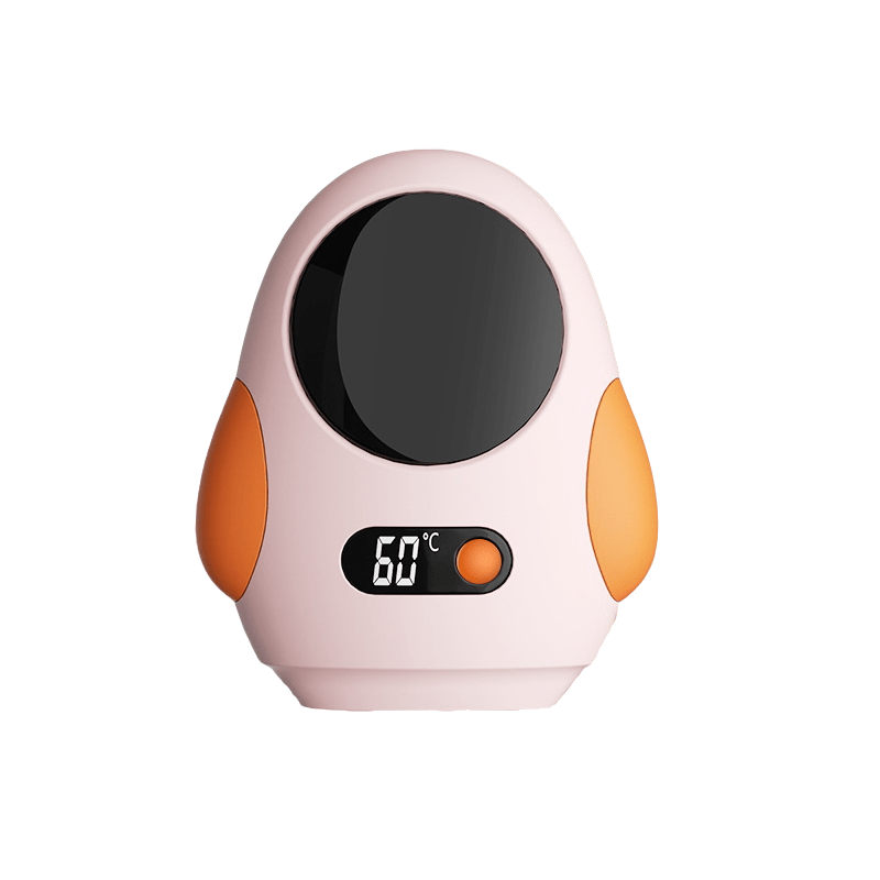 Get Your Hands on the Adorable Penguin Hand Warmer - Stay Warm Anytime, Anywhere with Instant Heat and Temperature Display, Handy USB Rechargeable Electric Heater for Both Men and Women, Ideal Holiday Present.