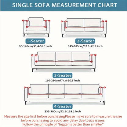 Durable sofa slipcover made from stretchy polyester and spandex blend. Fits single, double, triple, and quad sofas. Resistant to cat scratches with tie closure for easy fitting. Enhances home decor.