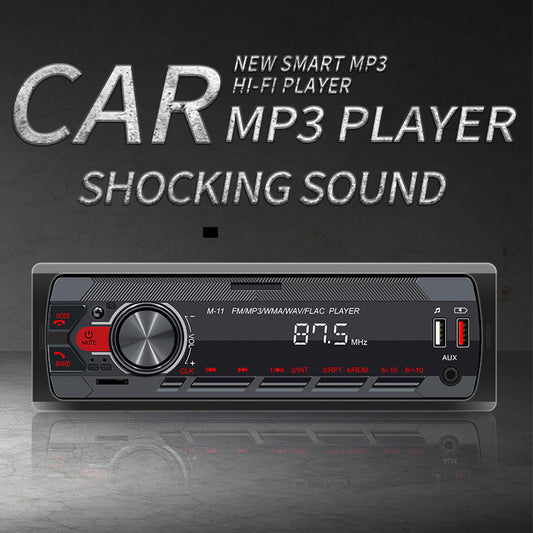 In-Dash 1DIN Car Audio System with Remote Control, Digital 12V Radio, MP3 Player, USB/SD/AUX-IN, Voice Assistant included