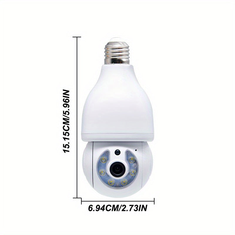 Experience top-of-the-line surveillance with the Teruhal 1080p HD Smart Bulb Camera. Featuring auto tracking, Wi-Fi connectivity, full color night vision, and two-way audio, this camera provides unmatched home security. With motion detection capabilities