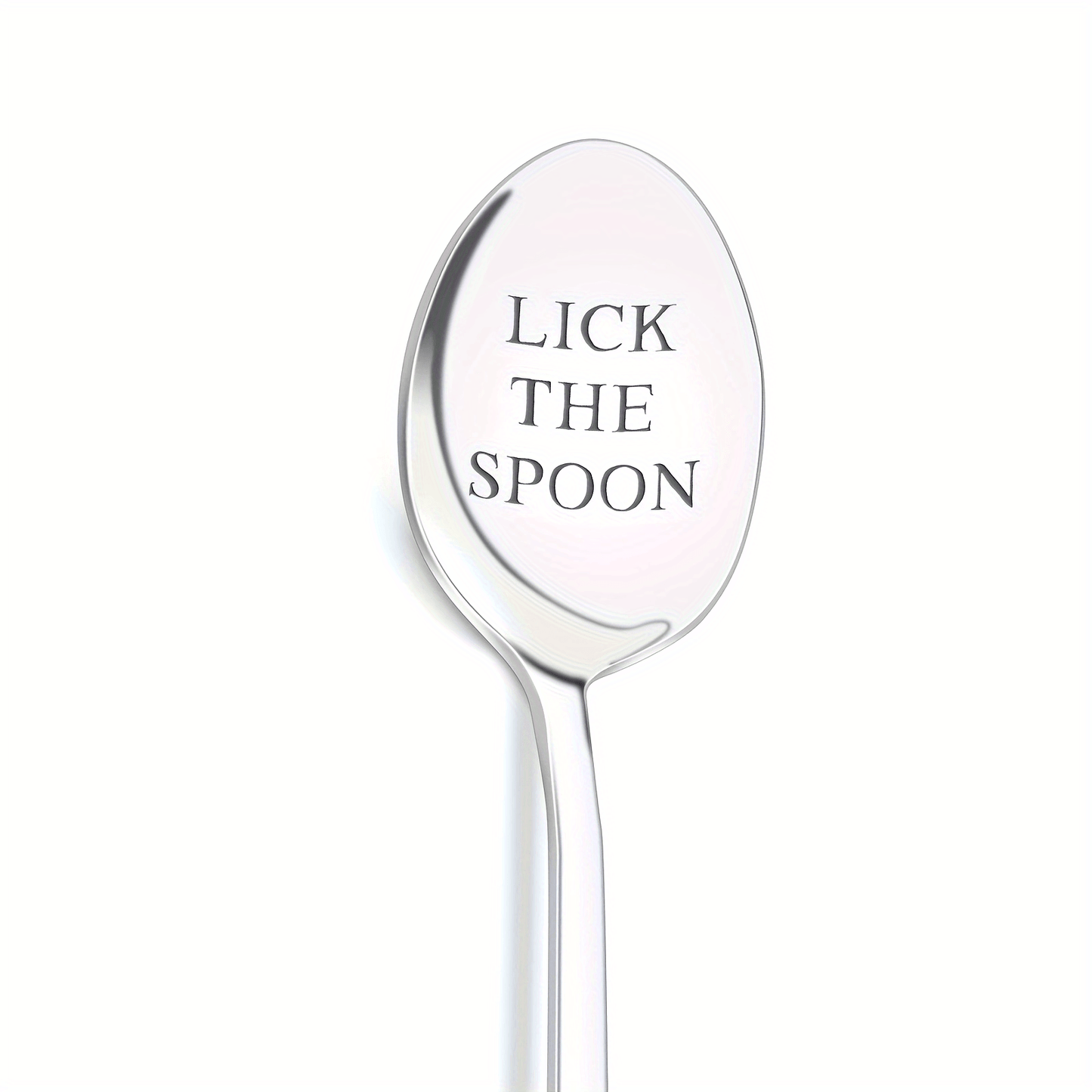 Stainless Steel Spoon with Mirror-Polished Engraving - Perfect for Coffee, Ice Cream, or as a Funny Gift for Birthdays, Weddings, Anniversaries, or Christmas.