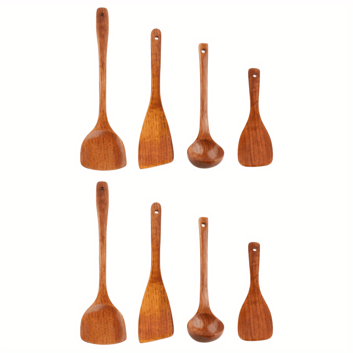 High-Quality Wooden Soup Spoon and Shovel Set - Durable, Heat-Resistant Utensils Ideal for Home and Restaurant Kitchens