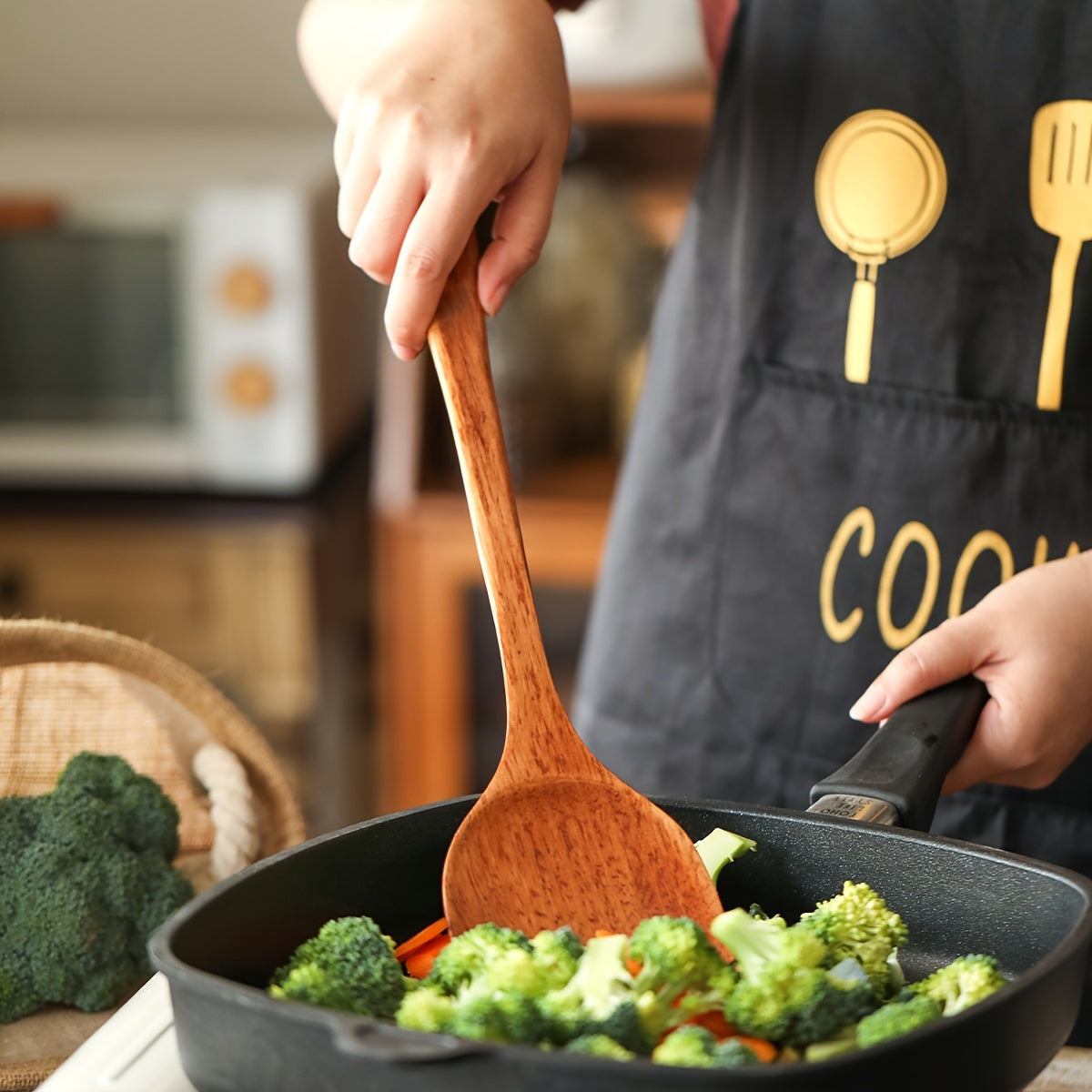 High-Quality Wooden Soup Spoon and Shovel Set - Durable, Heat-Resistant Utensils Ideal for Home and Restaurant Kitchens