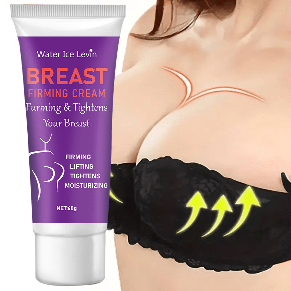 Firming cream for women's breasts tightens and lifts with natural ingredients.