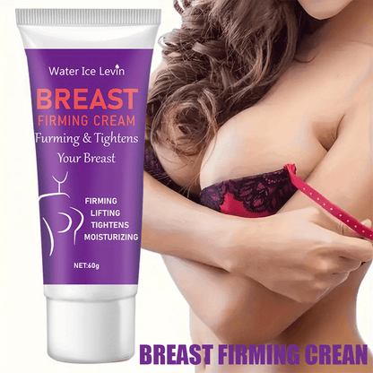 Firming cream for women's breasts tightens and lifts with natural ingredients.