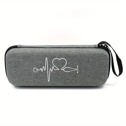 A sturdy EVA stethoscope case for home and travel use, providing 360° protection and water resistance. Ideal for organizing medical supplies.