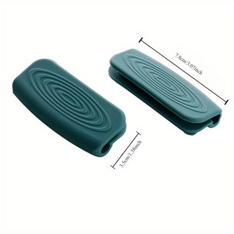 Silicone Pot Handle Covers - Set of 2, Protects Against Burns and Slips, Insulates Heat, Essential Kitchen Accessory, Food Safe.