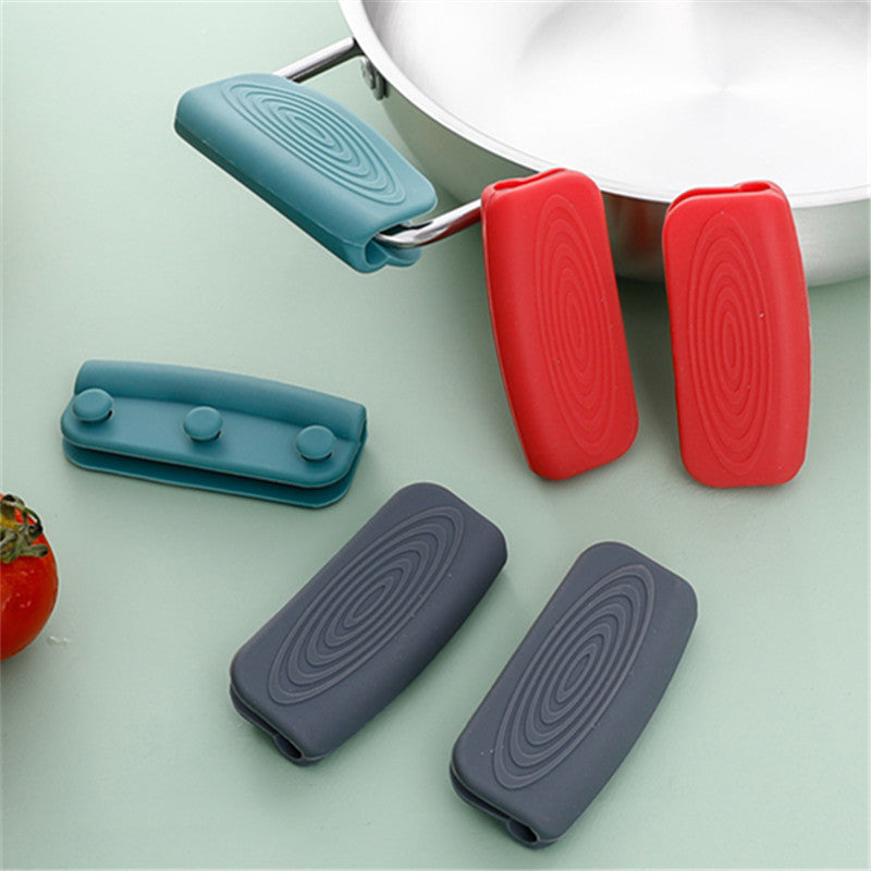 Silicone Pot Handle Covers - Set of 2, Protects Against Burns and Slips, Insulates Heat, Essential Kitchen Accessory, Food Safe.