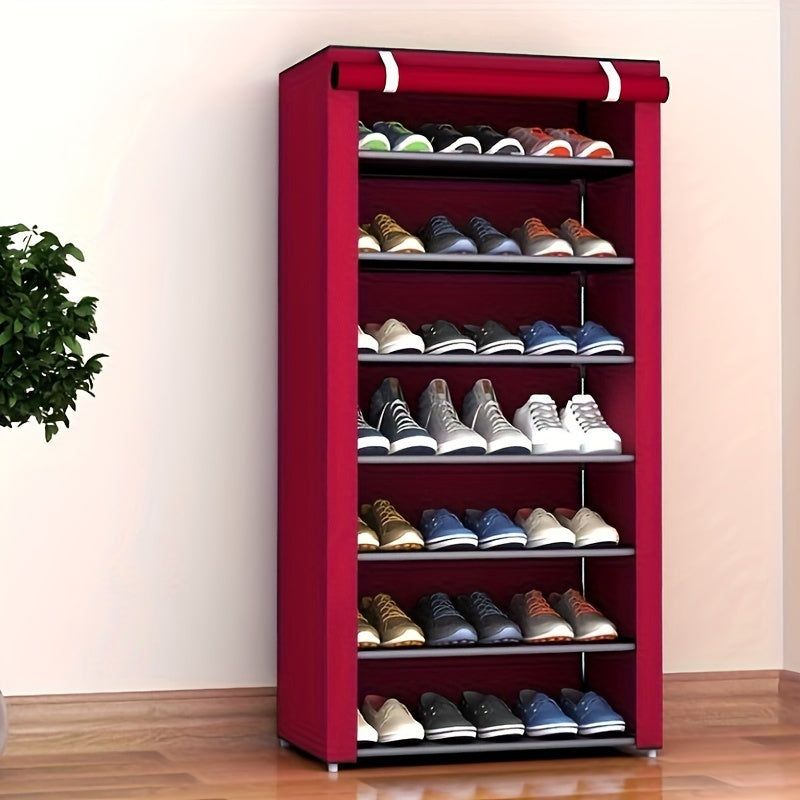 Durable Multi-Tier Shoe Rack with Waterproof Flip Cover, Stackable Plastic Boxes, Dustproof Organizer for Shoes, Large Capacity, No Wood or Electric Needed, Sturdy Material, Freestanding Floor Stand, Perfect for Any Room