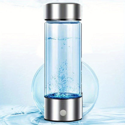 The BALASHOV Portable Hydrogen Water Bottle is a convenient 420ml bottle that features a USB rechargeable hydrogen generator. This ionizer water cup comes with a 1000mAh lithium battery for rapid electricity. It is designed for universal use with hot and