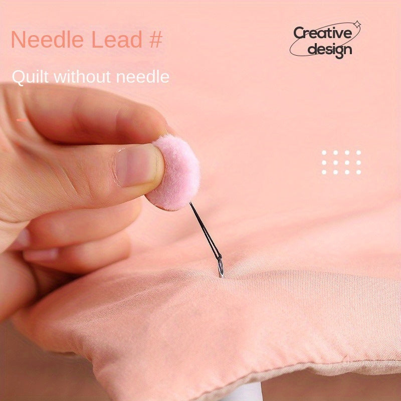 Needle-free quilt holder set of 10, providing seamless home safety with invisible duvet cover and bed sheet clips. Features soft needle design for anti-slip and anti-running benefits.