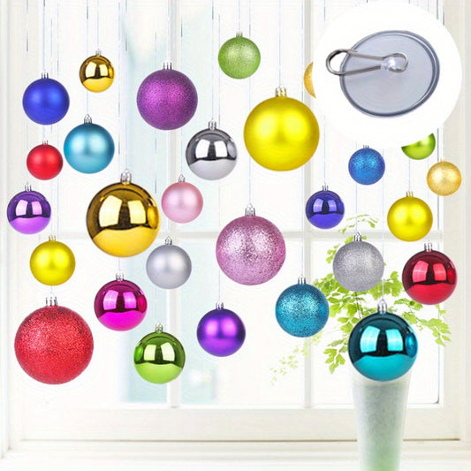 100 ceiling hooks: 50 adhesive hooks and 50 transparent strong hooks with a 2cm/0.79in size. Ideal for Christmas, Halloween, holidays, parties, and DIY home decorations. Perfect for hanging flags and adding wall storage.