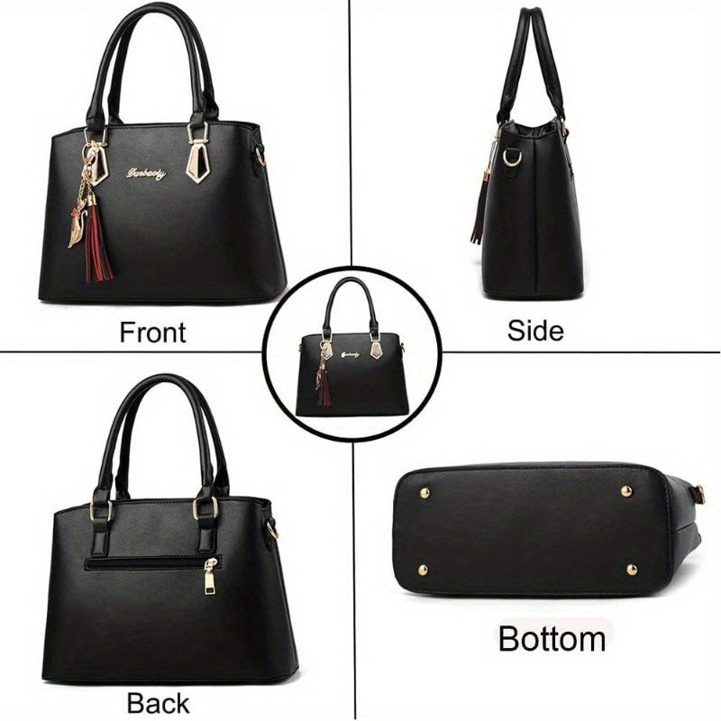 Stylish and versatile 2-piece ladies' bag with large capacity, suitable for gifting girlfriends, wives, and parents on Valentine's Day or birthdays.