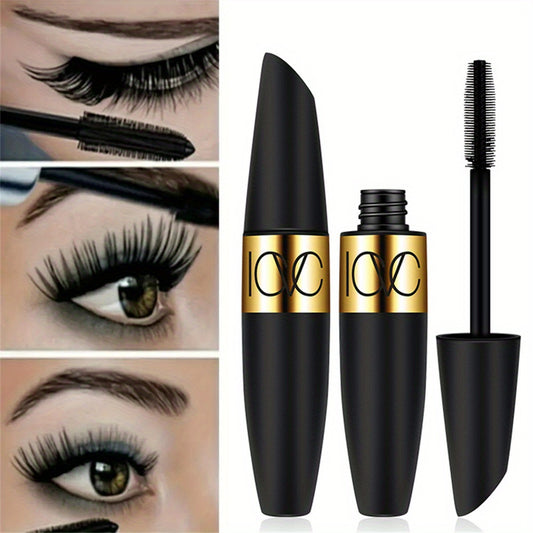 Ultra-Black Volumizing Mascara - Waterproof, long-lasting formula enhances eyelash length for all skin types.