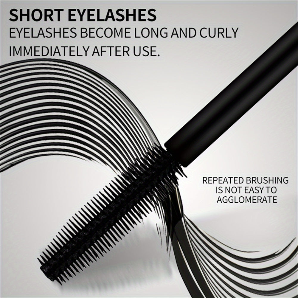 Ultra-Black Volumizing Mascara - Waterproof, long-lasting formula enhances eyelash length for all skin types.